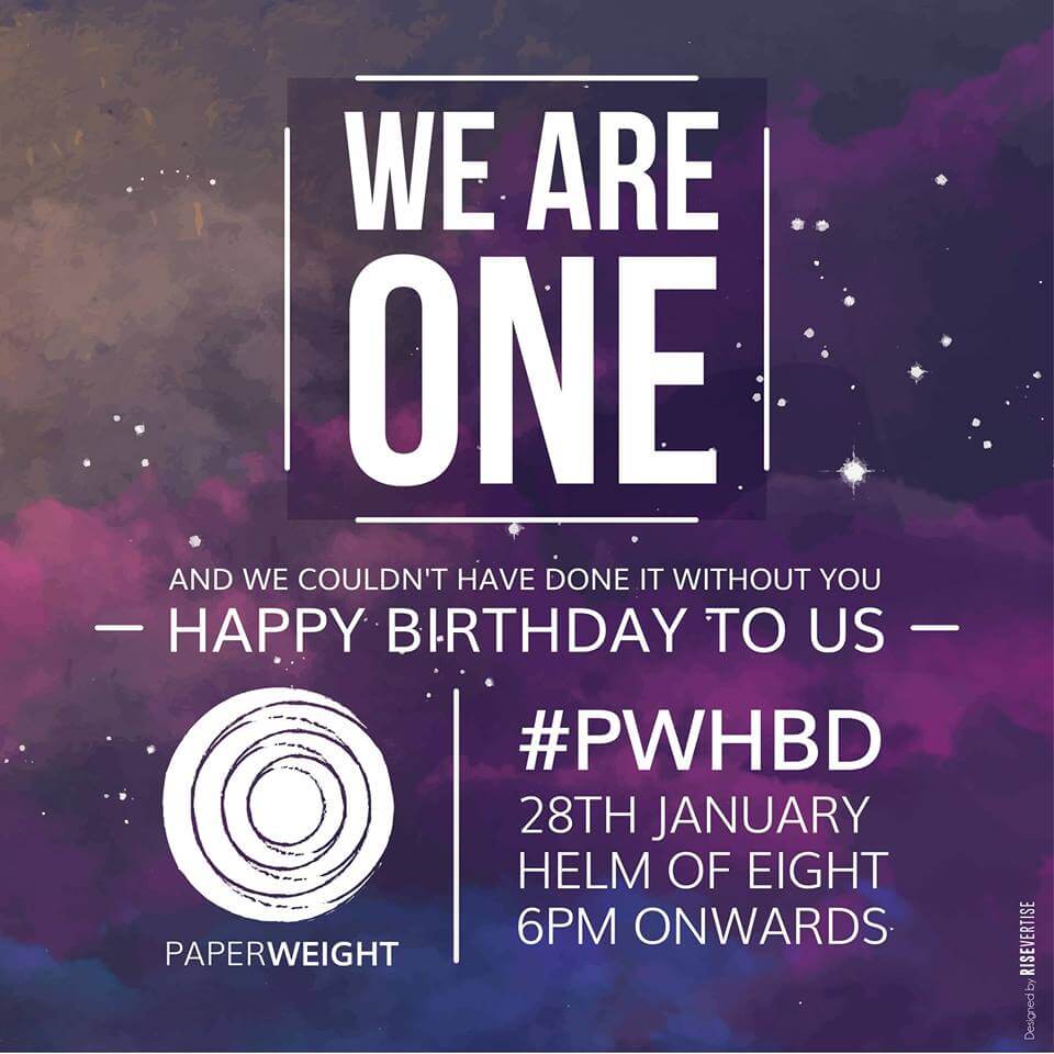 Happy Birthday to PaperWeight Event Picture