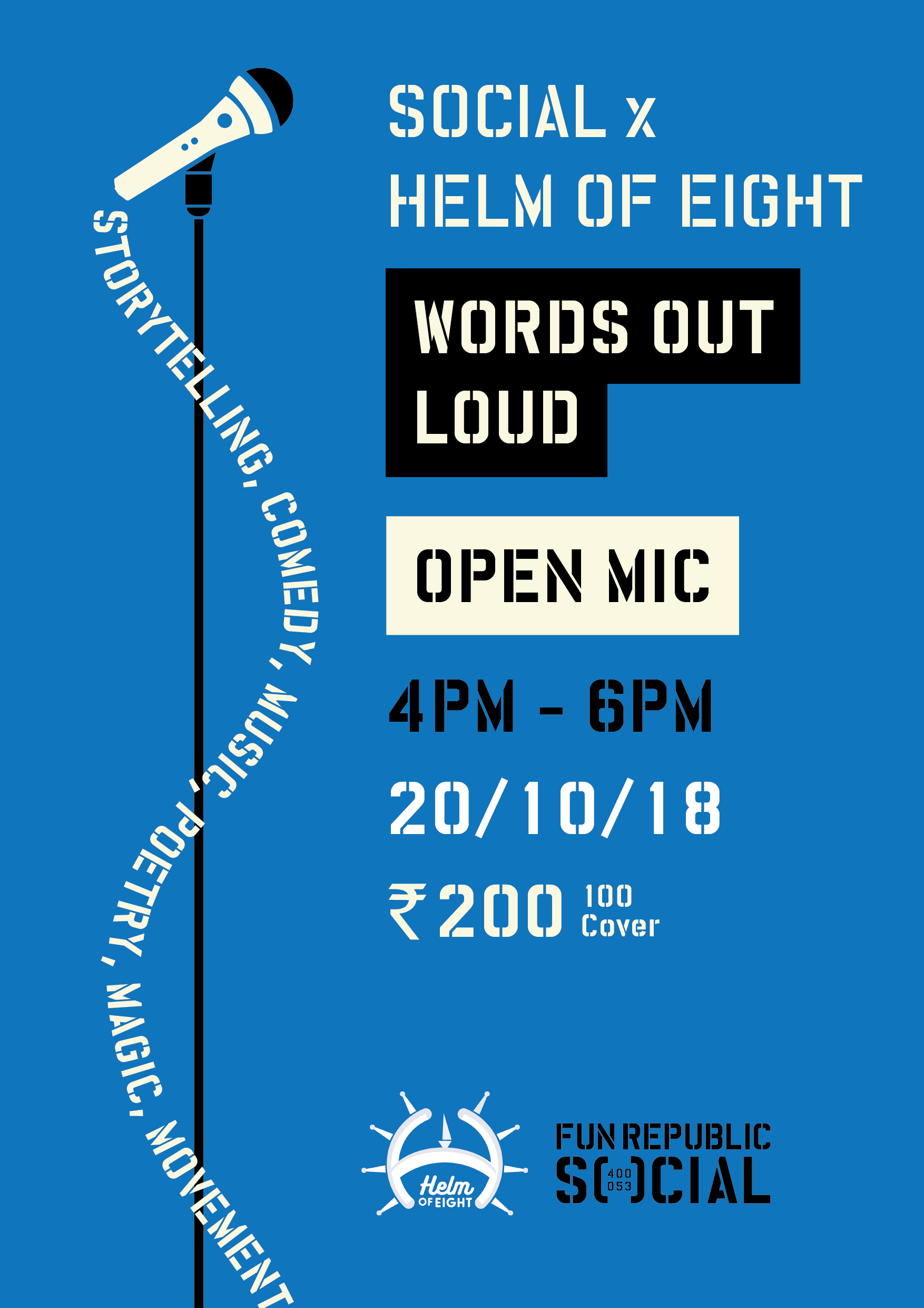 Social x Helm of Eight: Words Out loud Open Mic Event Picture