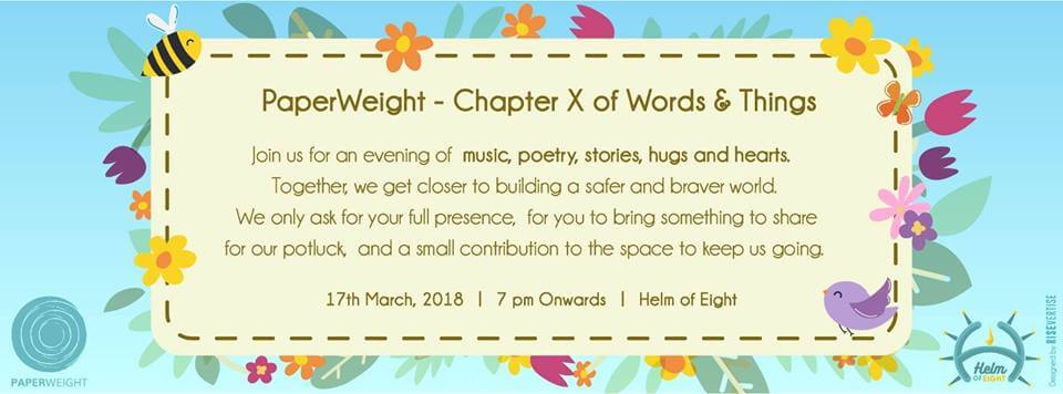 PaperWeight- Chapter X of Words & Things Event Picture